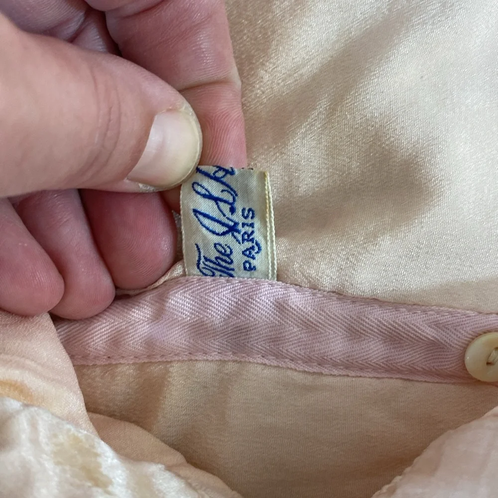 Vintage 60s The JS Hudson Co Zip up‎ Silk Swaddle Blanket Set Baby Pink Ruffle
